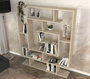 Hanah Home Estantería de Travertino 124.8x149.4x22 cm Tablero de Partículas Recubierto de Melamina